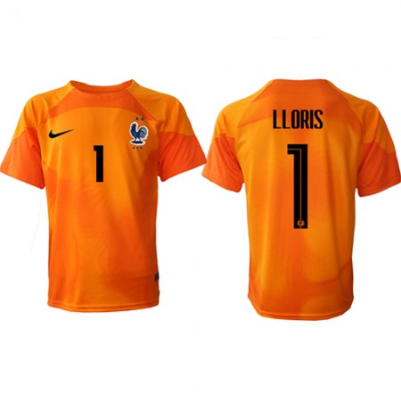 Jalkapallo Pelipaidat/Peliasut Ranska Hugo Lloris 1 Maalivahti Kotipelipaita Mm-Kisat 2022 Jalkapallo Pelipaidat/Peliasut Ranska Hugo Lloris 1 Maalivahti Kotipelipaita Mm-Kisat 2022